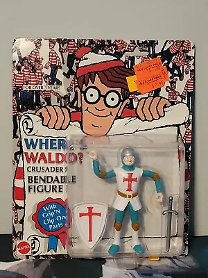 Vintage Where's Waldo Crusader Bendable Figure Mattel 1991 SEALED • $12