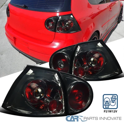 $75.95 • Buy Fits VW 06-09 Golf Mk5 GTI Rabbit R32 Smoke Tail Lights Tinted Rear Brake Lamps