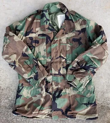 Vintage Military M65 Field Jacket Woodland Camo Size Medium - Long • $30