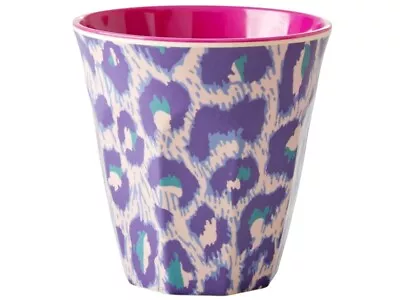 RICE Melamine Cup In Pink And Purple Animal Print - Combined Postage Available • £4.40