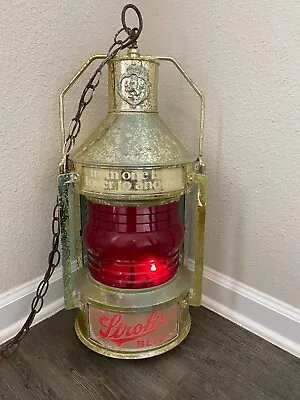 Stroh's Lighted Beer Sign Rotating Motion Hanging Lantern • $79