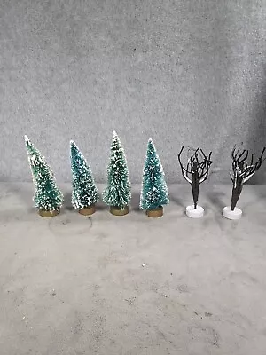 6 Pcs Mini Christmas Trees Miniature Artificial Christmas Green Tree • $14.98