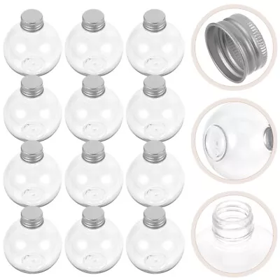 FOMIYES 25pcs 150ml Clear Plastic Light Bulb Jars With Lid-HC • $92.01