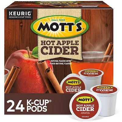 Motts Hot Apple Cider Keurig K-Cup Pod 24 Count • $13.99