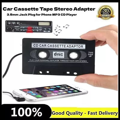 £2.18 • Buy CAR AUDIO TAPE CASSETTE ADAPTER IPHONE IPOD MP3 CD RADIO NANO 3.5mm JACK AUX UK