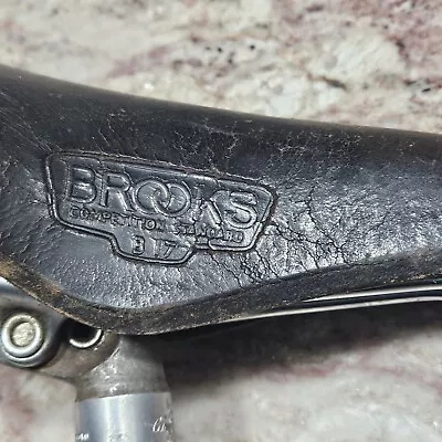 Vintage Brooks Champion Special B17 Leather Cycling Saddle Seat • $17.50