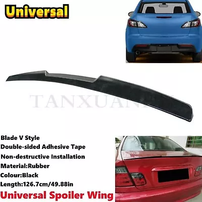 127cm Rubber Fit For MAZDA 3 2009-2012 Sedan Rear Boot Spoiler Wing Trunk Lip V • $39.04