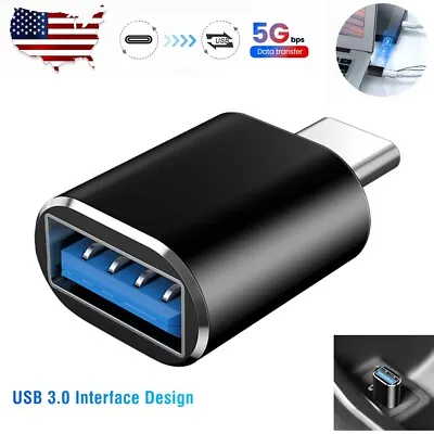 $2.99 • Buy Type C To USB Adapter 3.0 USB-C 3.1 Male OTG A Female Data Connector Converter