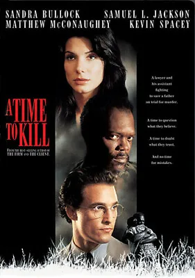 A Time To Kill (DVD 1996) Bullock McConaughey Spacey Samuel L. Jackson • $5.49