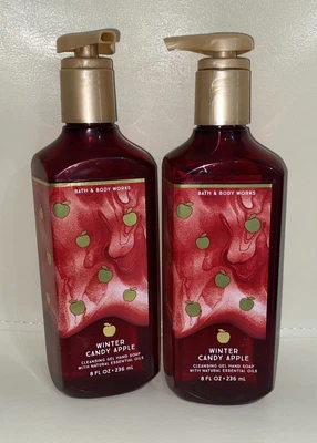 £10 • Buy 2 X Bath And Body Works Winter Candy Apple Cleansing Gel Hand Soaps