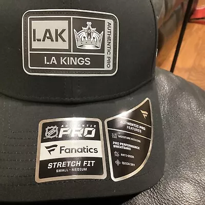 LA Kings Fanatics Snapback Hat Adjustable Cap Black Gray Los Angeles S/M P27 • $12