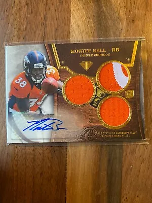 A51977 - 2013 Topps Triple Threads #152 Montee Ball Jersey Auto/99 RC • $10.80