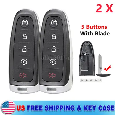 2 For 2017 2018 2019 Ford Escape Smart Remote Key Fob Shell Case + Insert • $14.85