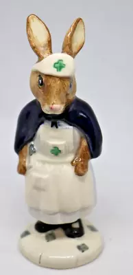 Royal Doulton Bunnykins Figurine. DB74 - NURSE BUNNYKINS (2nd Var. Green Cross). • £15