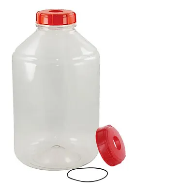 Fermonster PET Plastic 6 Gallon Wide Mouth Carboy With Extra Drilled Lid And • $52.47