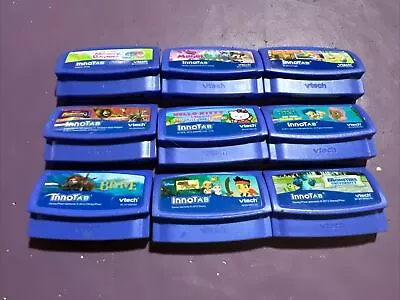 VTech InnoTab 9 Game Cartridge Lot  — Disney Minnie Mouse Monsters Brave + More • $16.99