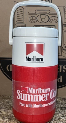 $18 • Buy Marlboro Water / Beverage Jug Coleman 2-Liter PolyLite Thermos Cooler #5590 NOS