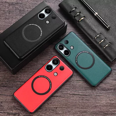 For Xiaomi Poco X6 M6 Pro Redmi Note 13 12 Pro 13C Leather Magnetic Case Cover • $8.79