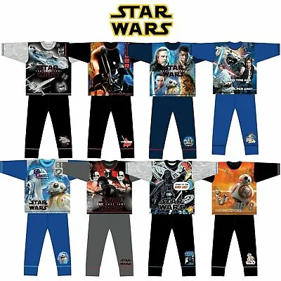 £6.99 • Buy Boys Star Wars Pyjamas Toddlers Pjs Kids Childrens Print Long Sleeve Nightwear 