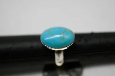 Vintage ATI  Sterling Silver 925 TURQUOISE  Ring Size 7 • $39.99