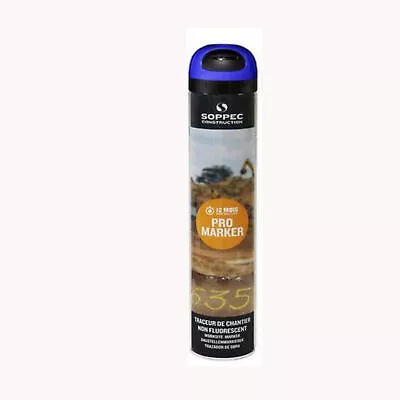 Soppec Blue Temporary Promarker Line Marking Construction Spray Paint 750ml • £10.38
