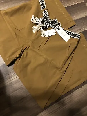 Matilda Jane GoodHart Womens Brown Capri Large Pocket Pants Size 8 New • $22