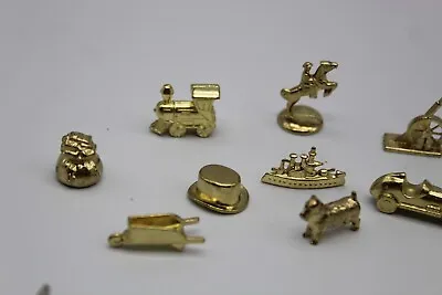 Monopoly Game Replacement Metal Tokens Movers Silver Gold - CHOICE • $3.99