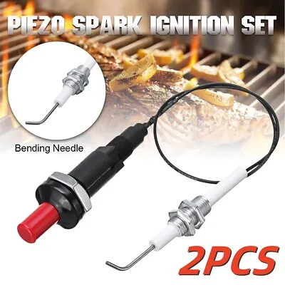 2Pcs Universal Piezo Spark Ignition Set Push Button Igniter Stove Gas Grill BBQ • $21.37