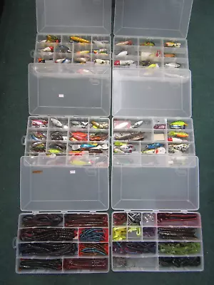 VINTAGE FISHING LURE LOT!  Over 118  Lures Wood Plastic & Jelly Worms! • $225