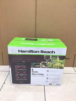 Hamilton Beach 6-Bottle Wine & Beverage Cooler HBWF6035-PL Mini Fridge • $74.95