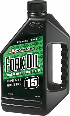 INSTOCK MAXIMA FORK OIL 15W 1 LITER 56901 - 78-9918 Motorcycle Dirt Bike Atv Utv • $10.66