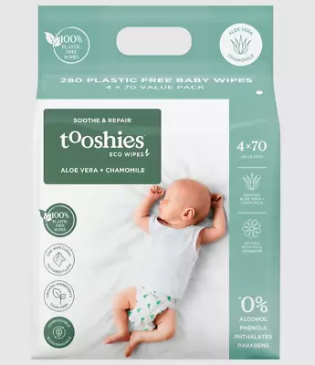 Tooshies Eco Wipes 100% Plastic Free Biodegradable Textured Cloth - EXPRESS SHIP • $23.99