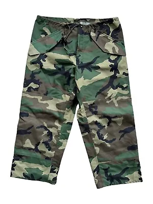 Military Medium XShort Cold Weather Trousers Camouflage Nylon With GoreTex • $24.29