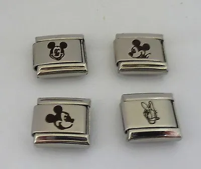 Mickey Mouse 9mm Italian Charms * Fits Classic Starter Bracelets * Dasiy Duck • £3.99