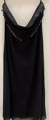 Vivienne Tam Rare Vintage East Strapless Black Mesh Dress Size 2 Med. MSRP $230 • $69.97