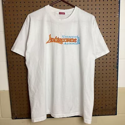 VTG Y2K Lindisfarne Rock Band Tee Music Tour Concert T-shirt XL White • $14.80
