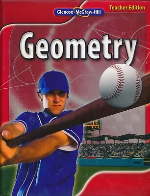 TEACHER EDITION For Glencoe Geometry By Carter (2010) 9780078884856 • $27