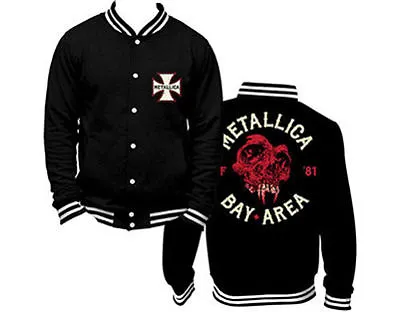 $55.65 • Buy Metallica - Bay Area - Official Men's Black Varsity Jacket