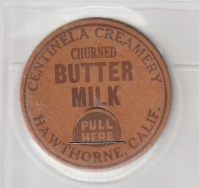 Centinela Creamery Milk Cap-Hawthorne California • $9.99