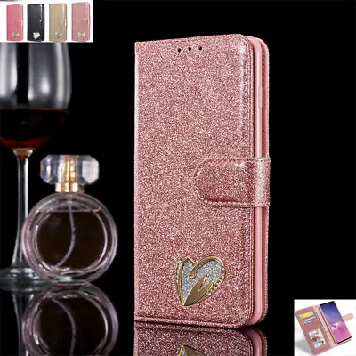 For Samsung S24 S23 S21FE A21S A52 Magnetic Leather Wallet Card Flip Case Cover • $16.68