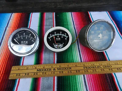 1960s Car Tachometer Lot Of 3 Sun Tachometer Ford Dodge Chevorlet Mopar Parts • $79.99