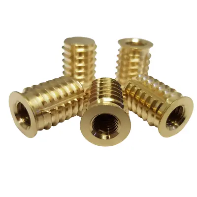 Heavy Duty Blind Self Tapping Inserts Brass (5 Pack) • £10.93