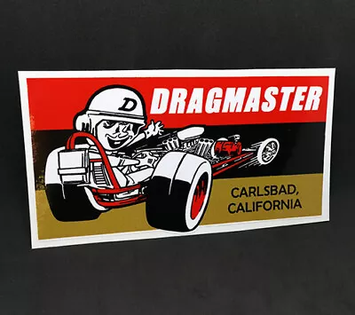 DRAGMASTER Vintage Style DECAL/Vinyl STICKER Drag Racing Hot Rod Rat Rod • $4.69