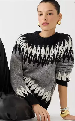 J. Crew  Fair Isle Crewneck Sweater M NEW! • $85