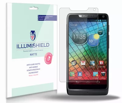 ILLumiShield Anti-Glare Matte Screen Protector 3x For Motorola RAZR I (XT890) • $10.95