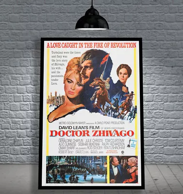 Doctor Zhivago 1965 Framed Movie Poster Print Cinema A1 & 60x40cm • $129.90