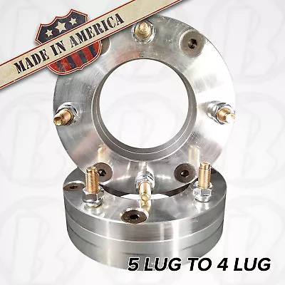 2 USA | 5 To 4 Lug Wheel Adapters / 2  Spacers | 5x4.5 (5x114.3) To 4x137 • $209.49