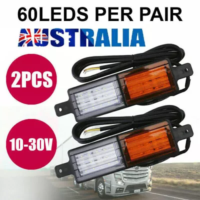 2x 30 LED Bullbar Indicator Lights Front Park DRL Amber For ARB TJM Marker Lamp • $36.45