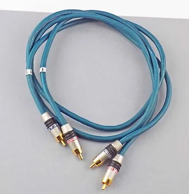 Monster Interlink 300 MKII RCA Stereo Audio Cable Pair Blue Tested Choose Length • $27.50