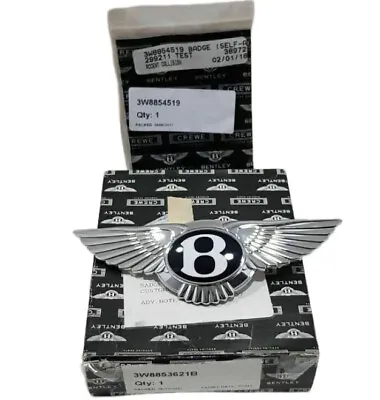 Bentley Continental Flying Spur Emblem Front Grille Wing Badge - Both Parts • $374.36